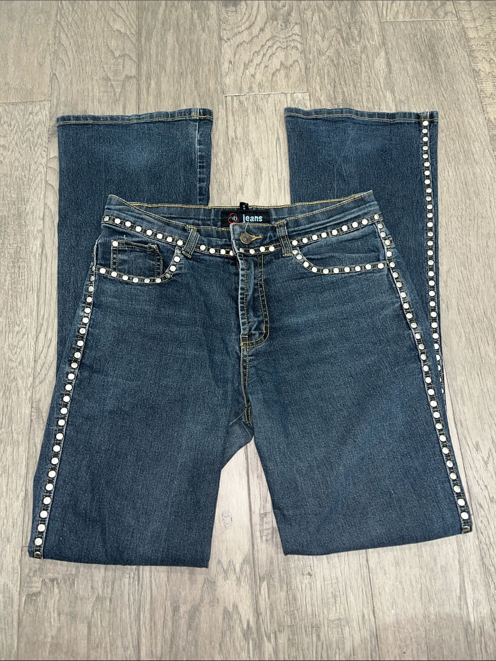 Studded Bootcut Jeans